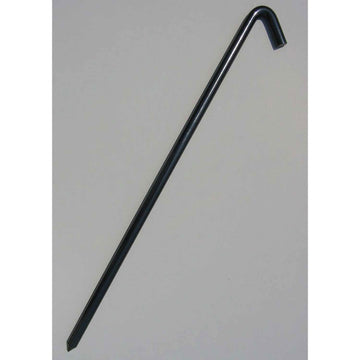 Hook Stake by Monk Industries – 26"L x 1"W x 4"H, Steel (Baked Enamel Finish), Black, Model 62524BBK