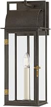 Troy Lighting B2219-FRN/PBR Bohen - 1 Light Exterior 19 inches Tall and 7.5 inches Wide - French Iron/Patina Brass Finish
