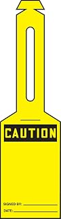 AccuformNMC TAL325 Plastic Loop 'n Strap Tag, Legend "Caution (Blank)"