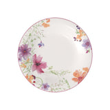 Mariefleur Basic Round Gourmet Plate by Villeroy & Boch – 11.75 in, 30 centimeters, Porcelain, White/Multicolored, Model 1041002790