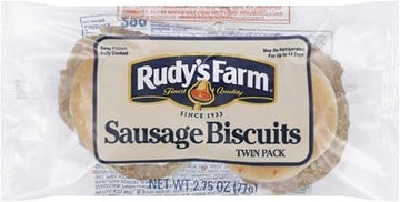 Rudys Farms Sausage and Biscuit Sandwich, 2.75 Ounce -- 60 per case.
