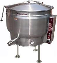 Crown EL-60F Electric Stationary Kettle with 60 Gallon Capacity, Full Jacket & Thermostatic Controls