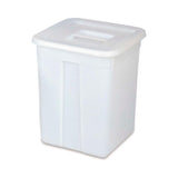 Square Food Storage Container by by Araven – 63.4 Quart, 60.0 liters, High Density Polyethylene (HDPE), White, Model 00448