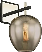 Troy-Standard B6211-TBK/PN Iliad - 1 Light Wall Sconce 12.5 inches Tall and 7.25 inches Wide - Textured Black & Polish Nickel