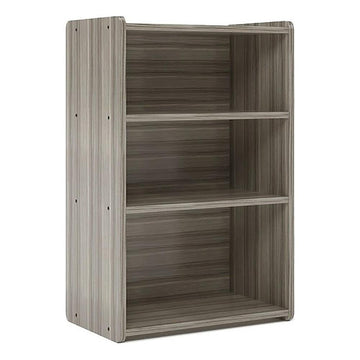 School Age Shelf Storage by Tot Mate – Ready-To-Assemble, 3/4" Thick Industrial Grade Wood Composite Core With Laminate Surfacing, Shadow Elm Gray, Model TMS401R.0W92