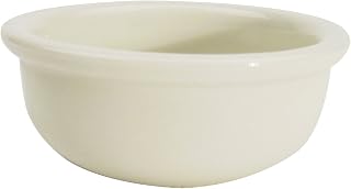 CAC China REC-42 Rolled Edge 4-Inch Stoneware Nappie, 6-Ounce, American White, Box of 48
