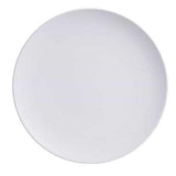 Melamine Round Matte Coupe Plate by American Metalcraft – Large, Melamine, White, Model MCP11WH