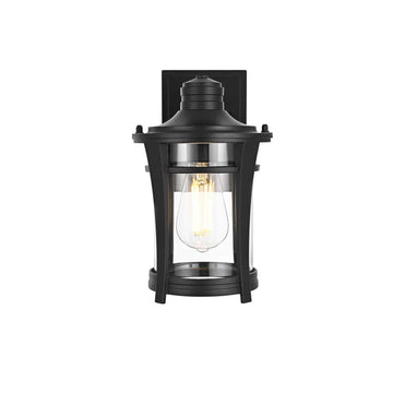 Artemis One Light Outdoor Wall Sconce Black by Lighting Design – 7", Aluminum, Black