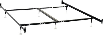 Coaster Home Furnishings Esme Metal Bed Frame Adjustable 6-Leg Base for Box Spring and Mattress Queen and Eastern King Black 9602QK