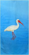 Interiors Posing White Ibis Beach Towel