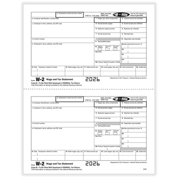 ComplyRight 520250 Paper Form, 8 1/2" x 11", White, 50/Pack