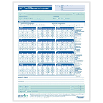 ComplyRight A0037 Form, 8 1/2" x 11", White, 50/Pack