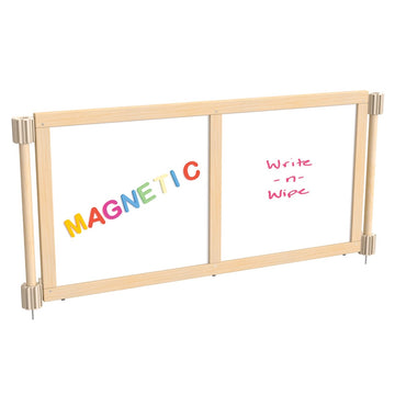 KYDZ Suite Deck Divider, 2 1/2" x 53", Beige - Magnetic Write-n-Wipe