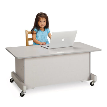 Jonti-Craft Baltic Birch Desk, 42" Wide - White