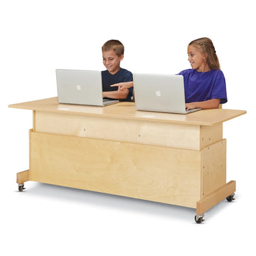 Jonti-Craft Baltic Birch Desk, 60" Wide - Maple