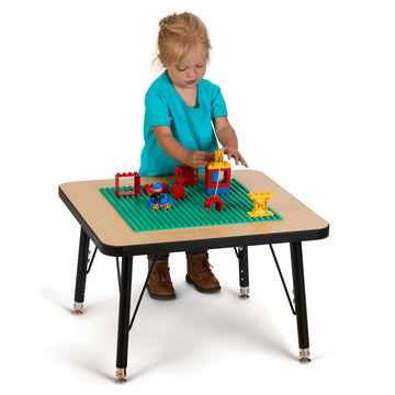 Jonti-Craft Baltic Birch Laminate Table, 24" Wide, Beige - 15" Preschool