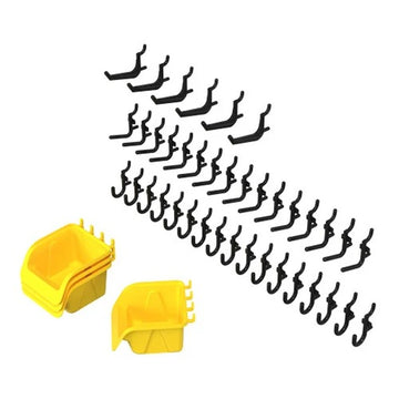 Jonti-Craft Baltic Birch 8115JC Hooks Yellow Bins, 4" Wide, 43/Set - Default Title