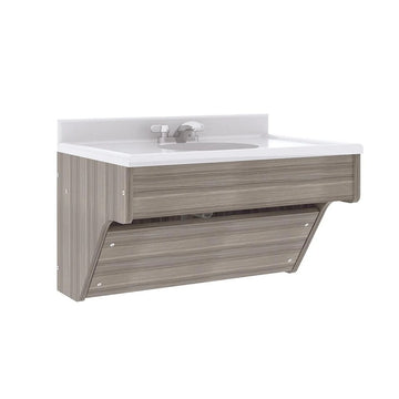 Tot Mate TM8360R.0W92 Laminate Wall Vanity, 31" Wide, Gray - Default Title