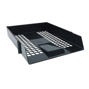 Deflecto 63905 Polystyrene Paper Tray, 10 13/16" x 13 3/4", Black - Default Title