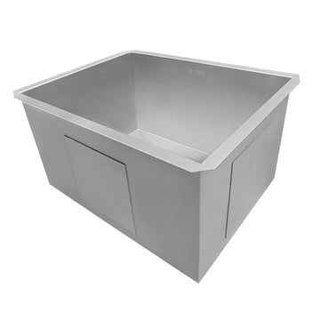Ruvati RVU6100 Stainless Steel Undermount Sink, 18" x 23", Silver - Default Title