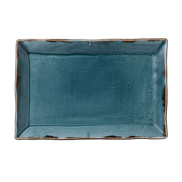 Dudson Harvest China Platter Arc Cardinal, 9" x 13 1/4", 6/Case - Blue