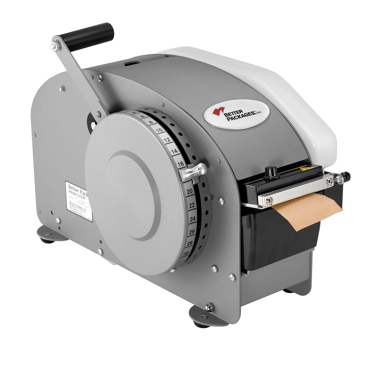 Better Packages Steel Tape Dispenser, 9 1/2" x 19 1/2", Gray - 3"