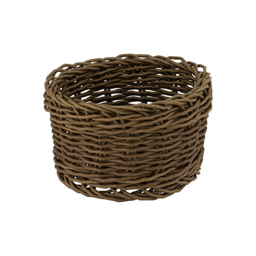 Dalebrook from Global Tableware Collective DBW250 Melamine Basket, 7 1/8" Diameter, Brown - Default Title