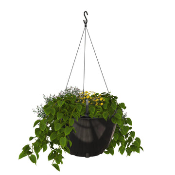 Mayne 3885 Caprio Planter, 0.43 gal. 2.27 dry gallons - Black