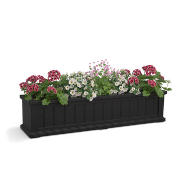 Mayne Cape Cod Window Box, 11" Wide, Black - 10 dry gallons 4 gal.