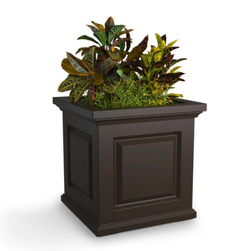 Mayne 4846-ES Nantucket Espresso Planter, 10.9 dry gallons, Brown - Default Title