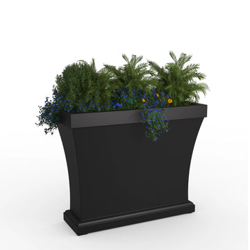 Mayne 8890-B Bordeaux Planter, 17.5 gal., Black - Default Title