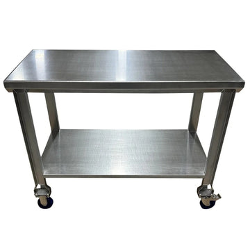 SSL Industries, LLC SSL-1001 Stainless Steel Work Table, 30" x 36" - 4" Casters