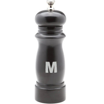 Chef Specialties Salem Wood Salt Mill Set, 6" High, Black - Pepper Mill