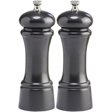Chef Specialties Wood Salt Mill Set, 6" High - Black