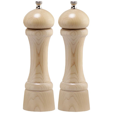Chef Specialties Windsor Wood Salt Mill Set, 8" High - Beige