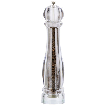 Chef Specialties 29612 Acrylic Pepper Mill, 12" High, Clear - Default Title