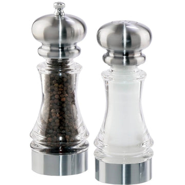 Chef Specialties 96851 Acrylic Pepper Set, 7" High, Clear - Default Title