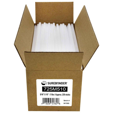 Surebonder 725M510 Glue Stick, 10" Long, Clear, 230/Box - Default Title