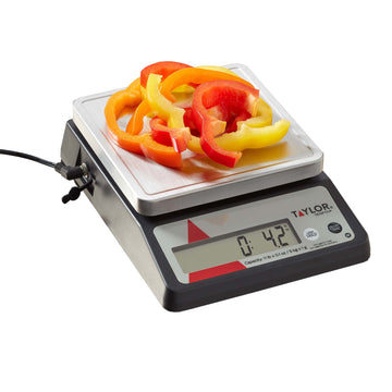 Taylor TE10FT Stainless Steel Portion Control Scale, 11 lb. 4.5 kg. - Default Title