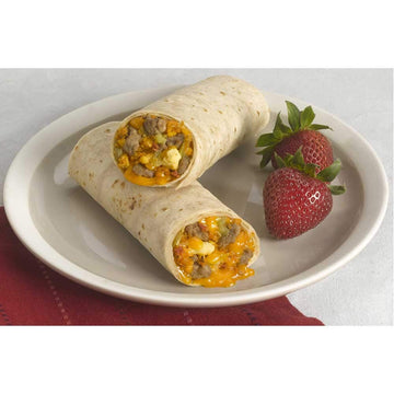 Egg and Cheese Sausage Turkey Crumble Wrap by Los Cabos – Pack of 72