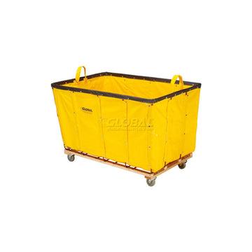 Vinyl Basket Bulk Truck by Global Industrial – 33.5"L x 24.75"W x 25.5"H, Vinyl, Yellow, Model 241983YL