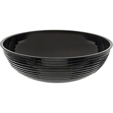 Camwear Bowl ribbed 15" dia. 11.2 qt. black - Case of by Cambro – 15 inches, 11.2 quarts, Polycarbonate, Black, Model RSB15CW110