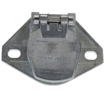 7-Way Electrical Trailer Socket 7-Pin Connector by RoadPro – One Size, Brass, Model RP2345FSAE
