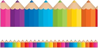 Teacher Created Resources Colored Pencils Die-Cut Border Trim (TCR3496)