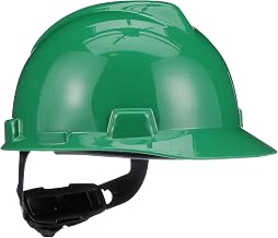 MSA V-Gard Cap Style Safety Hard Hat Suspension | Polyethylene Shell, Superior Impact Protection, Self Adjusting with Crown Straps | Fas-Trac III Ratchet Suspension