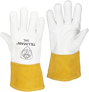 Tillman 34 Premium Heavyweight Top Grain Cowhide MIG Welding Gloves, Large