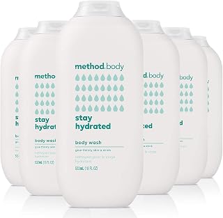 Method Body Wash, Stay Hydrated, Paraben and Phthalate Free, 18 oz (Pack of 6)