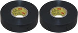 3M 7010349613 Scotch Super33+ Vinyl Electrical Tape - 3/4" x 66', Black (Pack of 2)