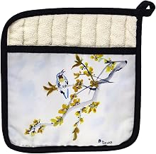 Betsy Drake PT521 Bird & Forsythia Pot Holder