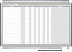 MasterVision in-Out Magnetic Dry Erase Board, 36 x 24, White Surface, Silver Aluminum Frame